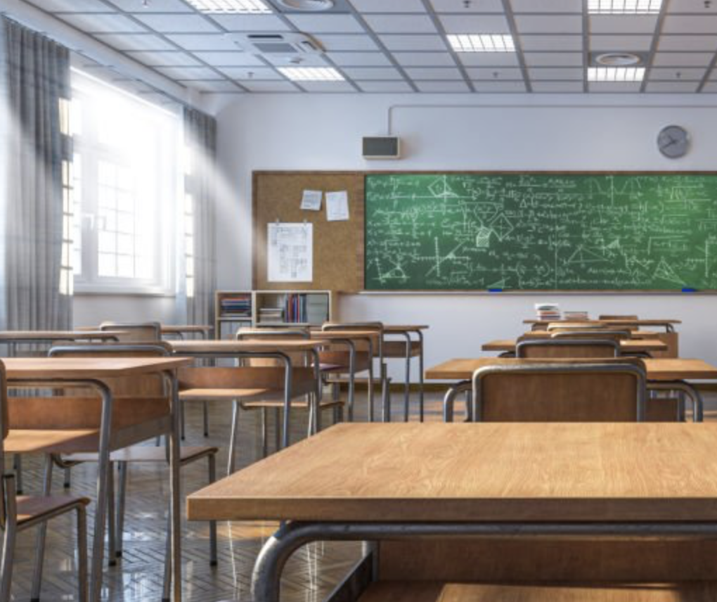 Salle de classe avec des élèves